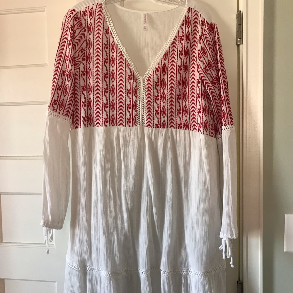 White and Red dress
